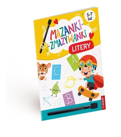 Mazanki-zmazywanki. Kolorowe litery. Ćwiczenia - Anna Borchard