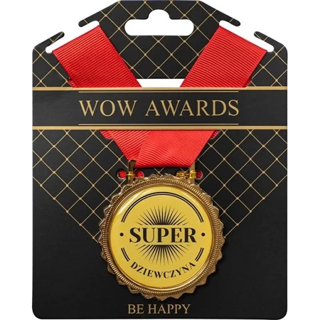 Medal na prezent Super dziewczyna - Be-Happy Gifts