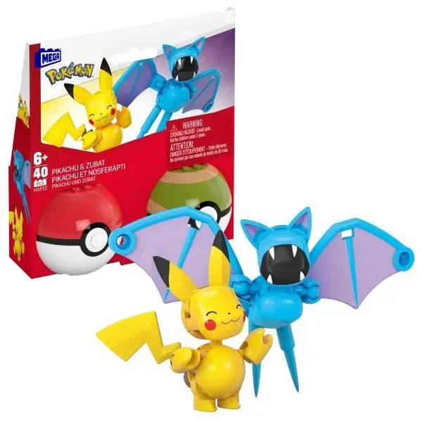 Mega Pokemon Pokeball Pikachu i Zubat HXP12 - Mattel