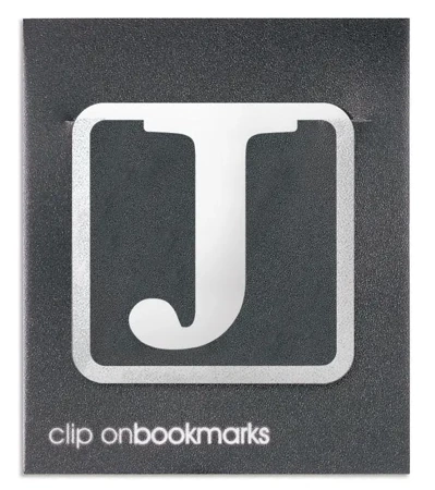 Metalowa zakładka - Litera J Clip-on - IF
