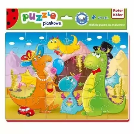 Miękkie puzzle A4 Śmieszne zdjęcia Dinozaury - Roter Kafer