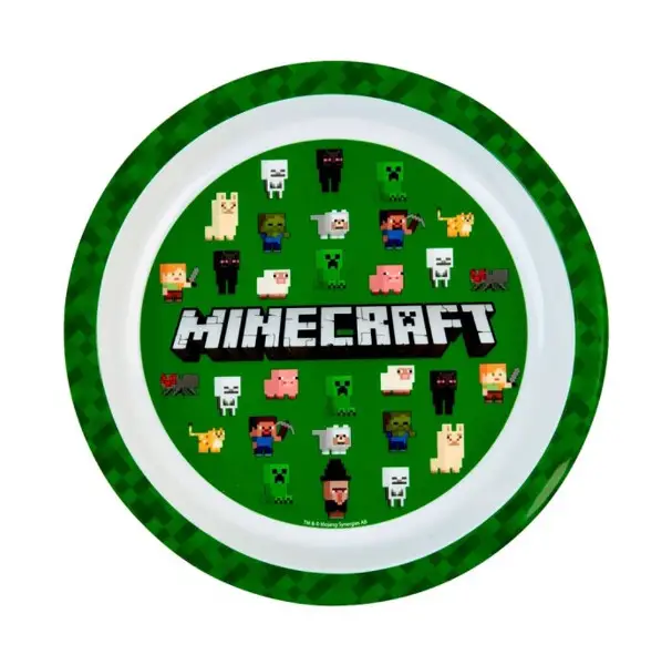 Minecraft plastikowy talerz - Kids Euroswan zabawki licencja