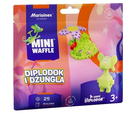 Mini Waffle 25el Smok Diplodok i Dżungla - Marioinex