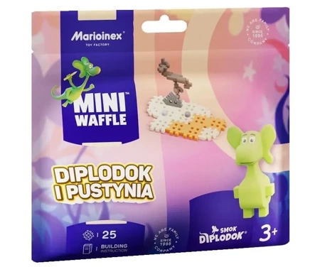 Mini Waffle 25el Smok Diplodok i Pustynia - Marioinex