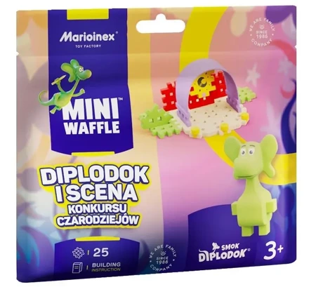 Mini Waffle 25el Smok Diplodok i Scena Konkursu - Marioinex