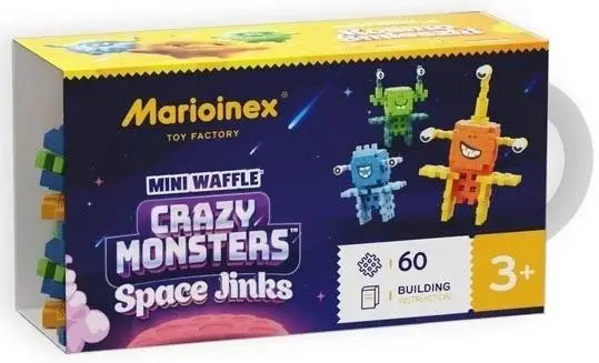 Mini Waffle 60 elementów Space Jinks - Marioinex