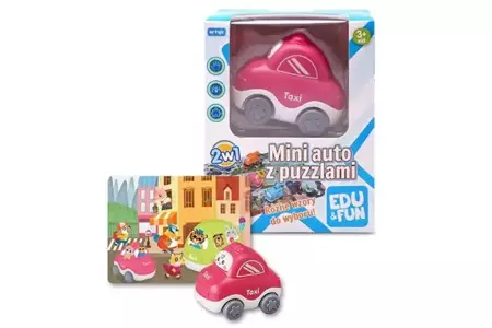 Mini auto z puzzlami taxi Edu&Fun - Artyk