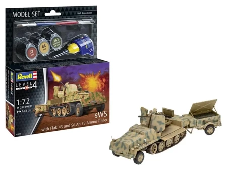 Model Set SWS Flak 43 & Sd.Ah 58 Ammo Trailer - Revell