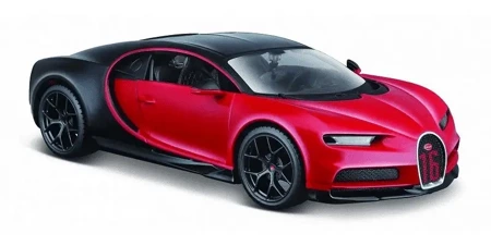 Model kompozytowy Bugatti Chiron sport czarno-czerwony - Maisto