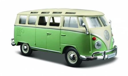 Model kompozytowy Volkswagen Van Samba beżowo-zielony - Maisto