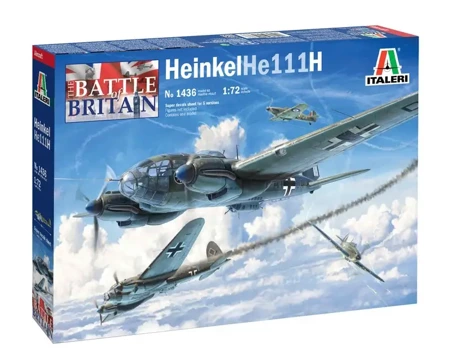 Model plastikowy Heinkel He 111H Battle of Britain 80th - Italeri