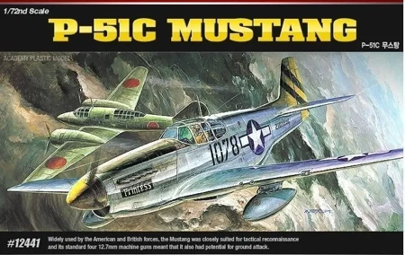 Model plastikowy P-51C Mustang Red Tails - Academy