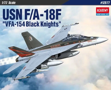 Model plastikowy Samolot USN F/A-18F VFA-154 Black Kinghts 1/72 - Academy