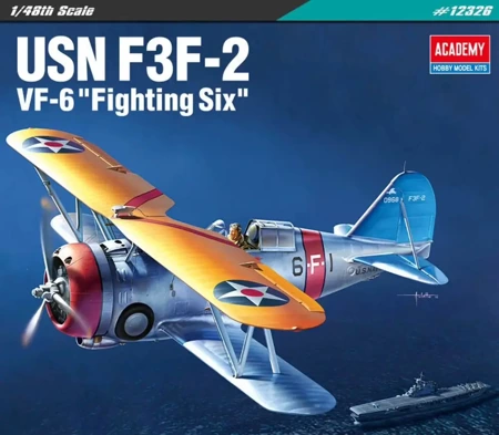 Model plastikowy US Navy Fighter F3F-2 1/48 - Academy