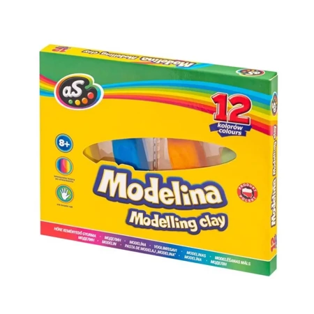 Modelina 12 kolorów AS - ASTRA papiernicze