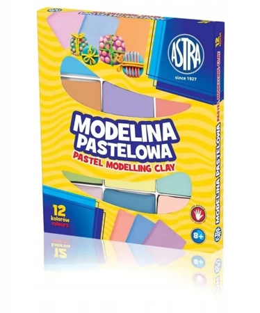 Modelina pastelowa 12 kolorów ASTRA - ASTRA papiernicze