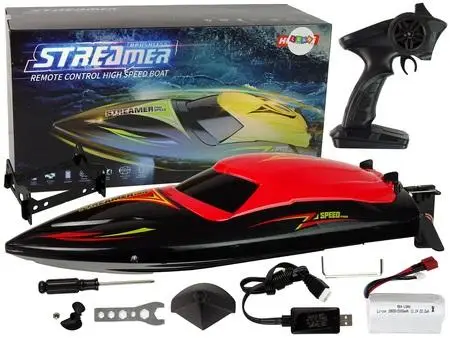 Motorówka R/C 2,4G czerwona 35 km/h - Leantoys