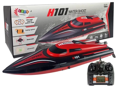 Motorówka R/C H101 czerwona 1:48 2.4G 35 km/h - Leantoys