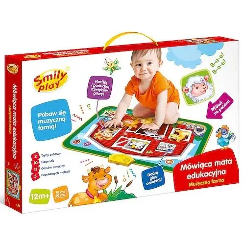 Mówiąca mata edukacyjna muzyczna farma - Smily Play