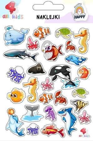 Naklejki dla dzieci Zwierzęta morskie - All4Kids