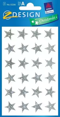 Naklejki foliowe - Srebrne gwiazdy - Zdesign