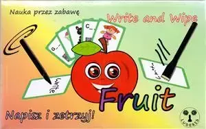 Napisz i zetrzyj - Fruit. Gra do nauki języka angielskiego - brak