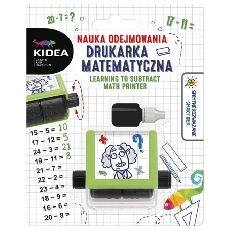 Nauka odejmowania drukarka matematyczna KIDEA - DERFORM