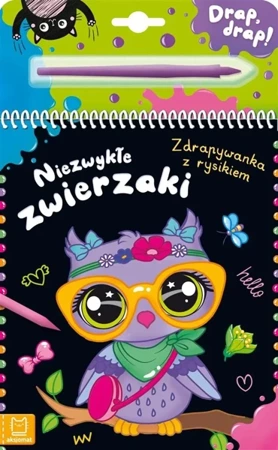 Niezwykłe zwierzaki. Zdrapywanka z rysikiem - Agata Kaczyńska