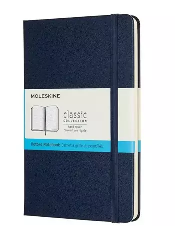 Notes Classic 11,5x18 tw. kropki sapphire blue - Moleskine