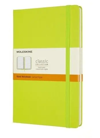 Notes Classic L 13x21 linia 240str TW lemon green - Moleskine