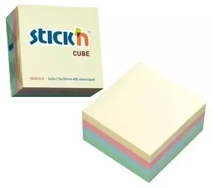 Notes samoprzylepny Pastel mix 5 kolorów 400 kart. - Stickn