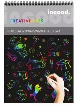 Notes wydrapywanka tęczowa A4