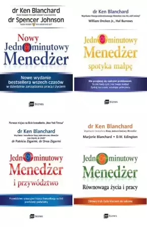 Nowy Jednominutowy Menedżer, pakiet 4 książek - Ken Blanchard, Spencer Johnson, Magda Witkowska