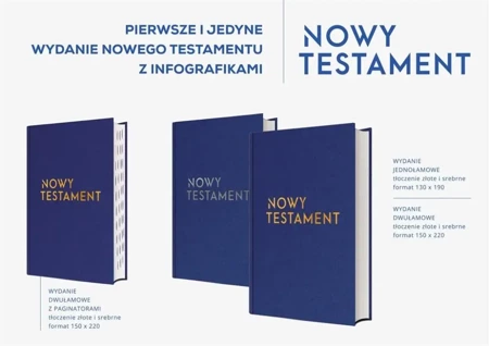 Nowy Testament z infografikami toczenia srebrne - praca zbiorowa