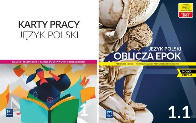 OBLICZA EPOK 1 PODRĘCZNIK 1.1 + KARTY PRACY POLSKI WSiP NOWA EDYCJA 2022 LO - Ewa Nowak