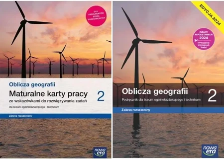 OBLICZA GEOGRAFII 2 PODRĘCZNIK + KARTY PRACY ZAKRES ROZSZERZONY LO - Violetta Feliniak, Ewa Jaworska, Bogusława Marcze