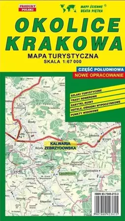Okolice Krakowa Połud. 1:67 000 mapa turystyczna