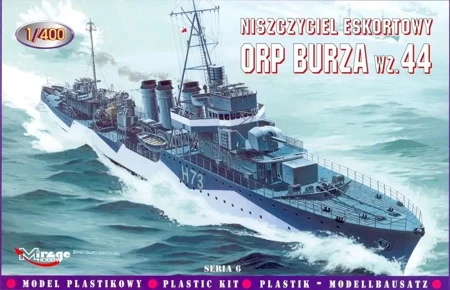 Okręt ORP Burza wz. 44 - Mirage Hobby