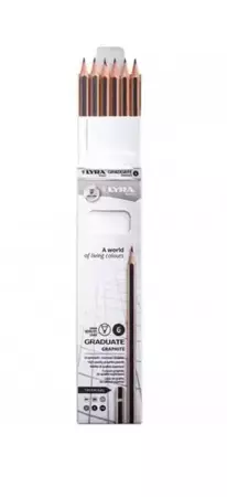 Ołówek grafitowy 4H-HB (6szt) - Lyra