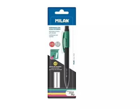 Ołówek mechaniczny PL1 HB 0,5mm + 2 gumki MILAN