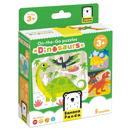 On-the-Go Puzzles. Dinosaurs 3+ - Banana Panda