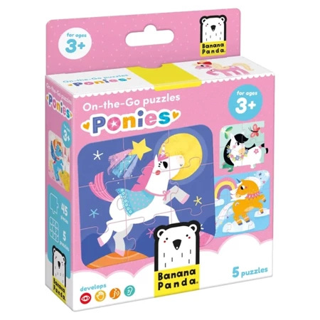 On-the-Go Puzzles. Ponies 3+ - Banana Panda