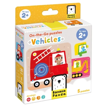 On-the-Go Puzzles. Vehicles 2+ - Banana Panda