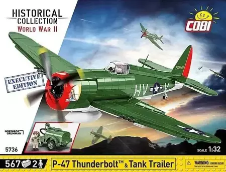 P-47 Thunderbolt & Tank Trailer Executive Edition - Cobi