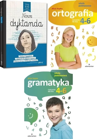 PAK Klasa 4-6 Nowe dyktanda + Gramatyka + Ortografia Ćwiczenia - Alicja Stypka