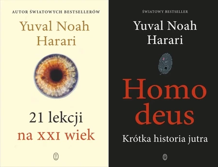 PAKIET 2x Yuval Noah Harari 21 lekcji na XXI wiek + Homo deus - Noah Yuval Harari