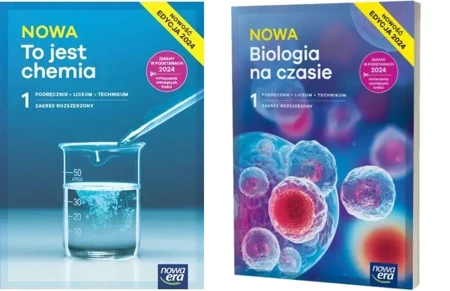 PAKIET Nowa To jest chemia 1 + Nowa Biologia na czasie 1 Zakres rozszerzony