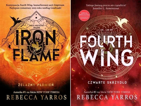 Pakiet 1-2 Fourth Wing (edycja specjalna) + Iron Flame - REBECCA YARROS - Rebecca Yarros