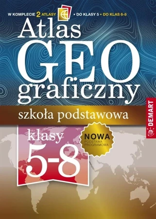 Pakiet: Atlas geog. Szkoła podstawowa 5 -8 klasa - opracowanie zbiorowe