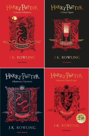 Pakiet Harry Potter Tomy 1-4 (Gryffindor) J.K. Rowling - Joanne K. Rowling